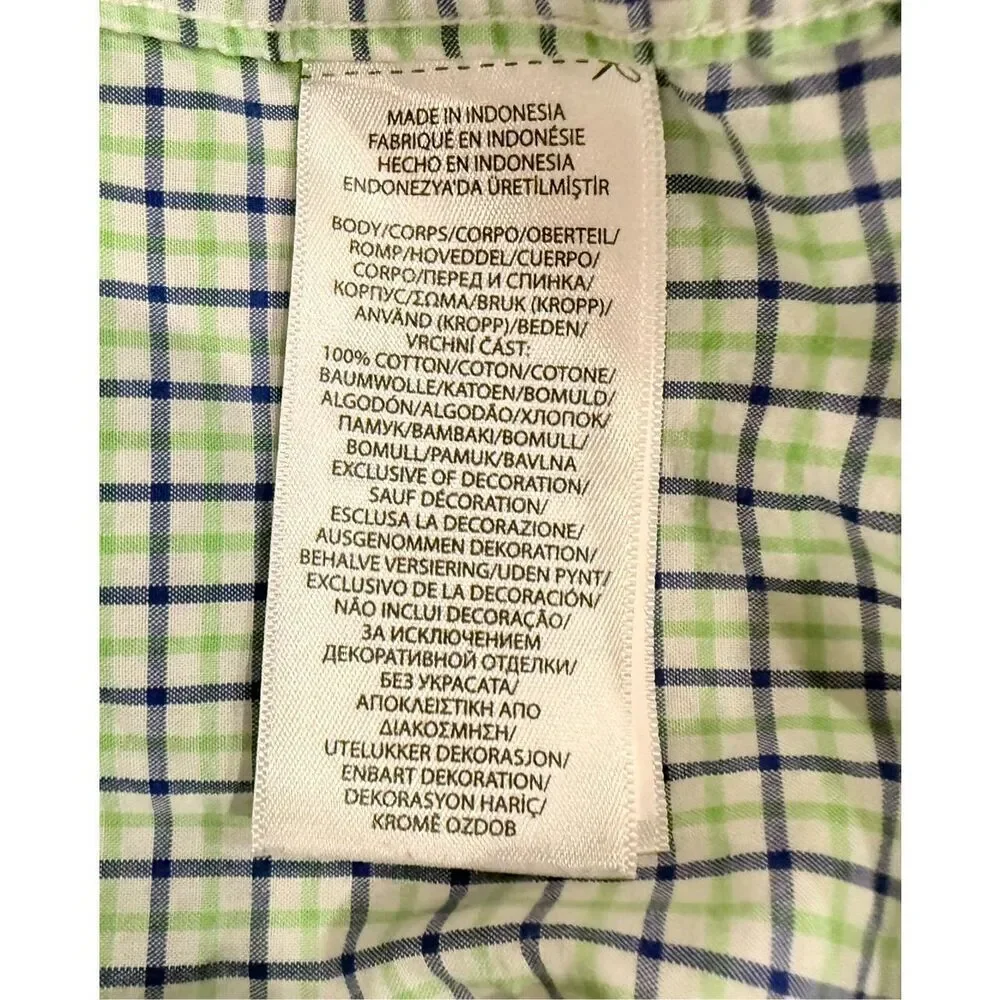 Ralph Lauren Boys Plaid Button Down Shirt Sz. L (14-16) Preppy Classic